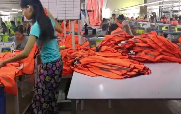 SFVEST - Safety vest factory in Myanmar