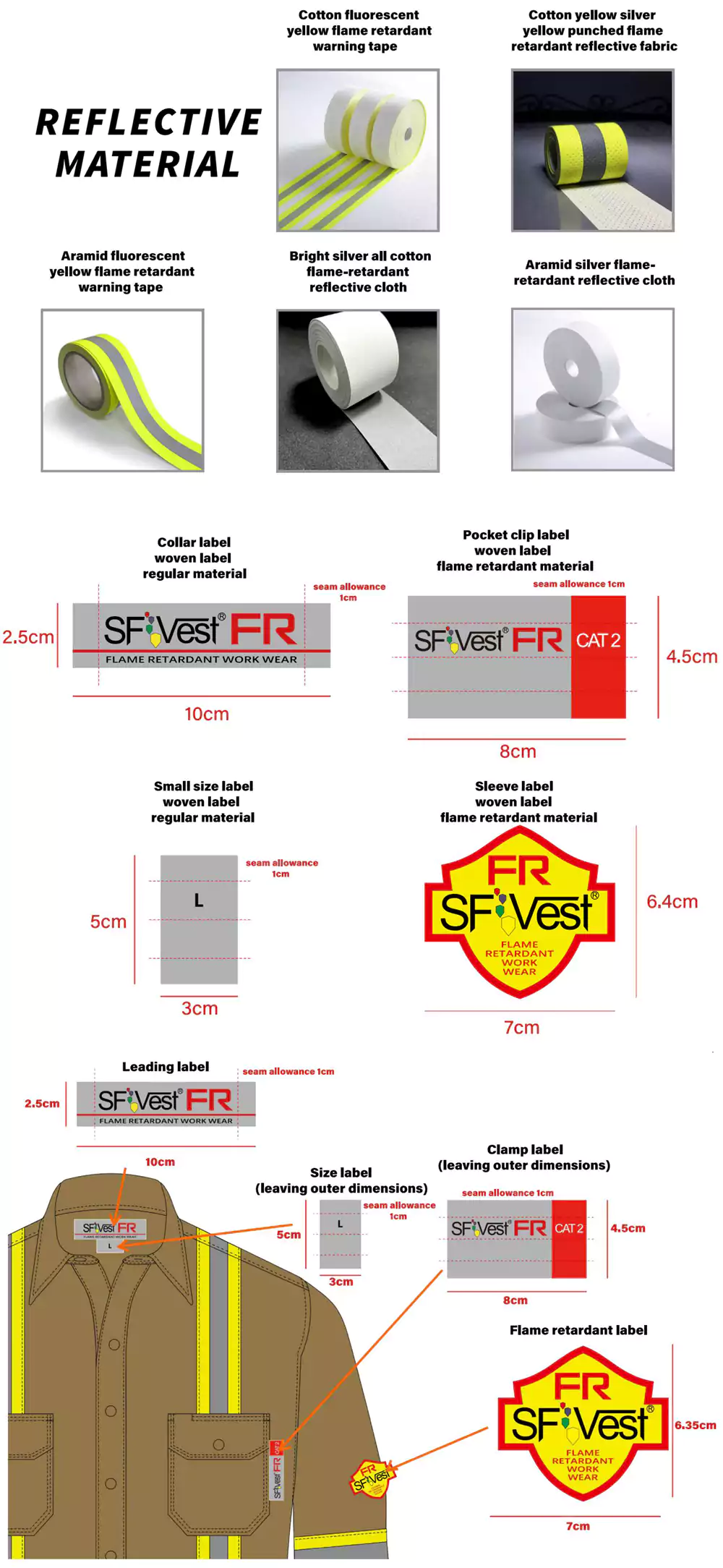 Reflective Material, Collarlabel, Woven Label