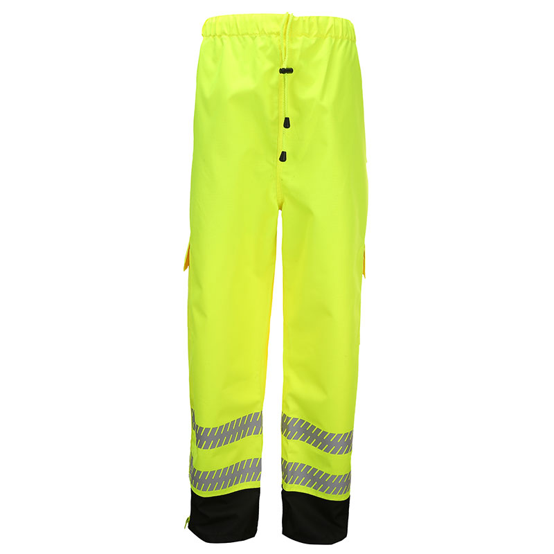 SFP01 High Visibility Rainproof Fluorescent Yellow Safety Reflective Pants