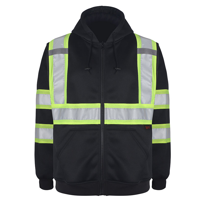 SFFCA02 High Visibility Reflective Safety Hoodie Jacket 