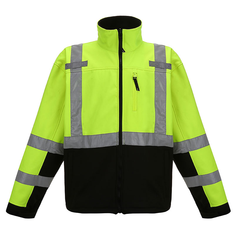 SFSS05 High-Visibility Insulated Softshell Jacket Reflective Work Coat