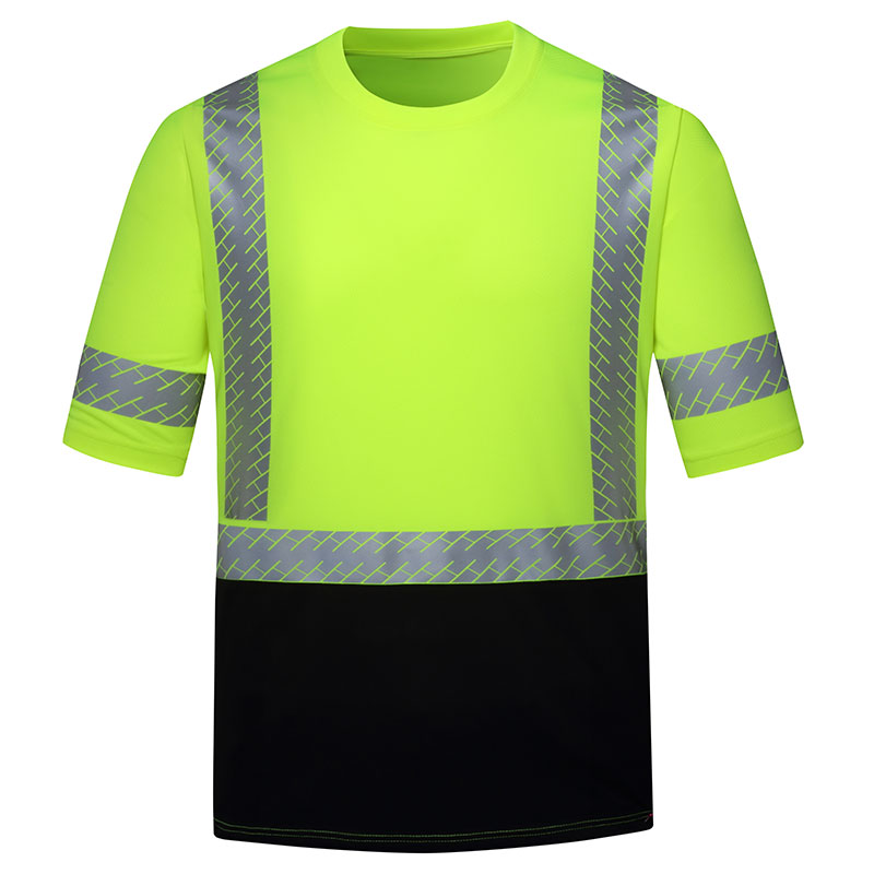 SFTC04 High Visibility Fluorescent Yellow Reflective T-Shirt