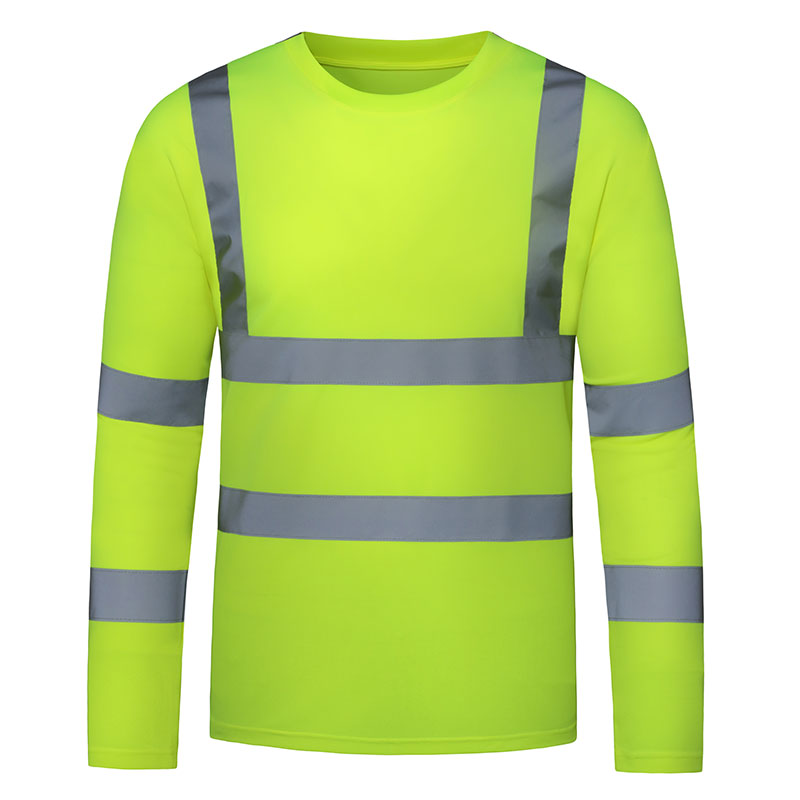 SFTE19 High Visibility Reflective Long Sleeve Work Shirt 