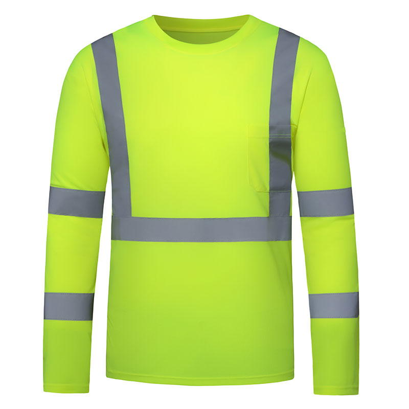 SFTE20 Class 3 Hi-Visibility Long Sleeve Shirt with Reflective Tape